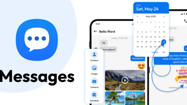 Messages Text SMS feature graphic