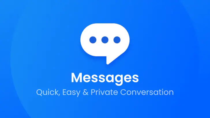 Messenger - SMS, Text & Chat feature graphic