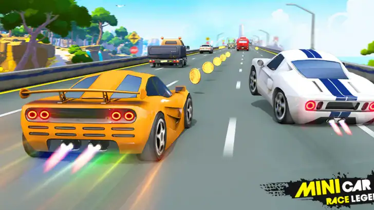 Mini Car Racing Game Legends feature graphic