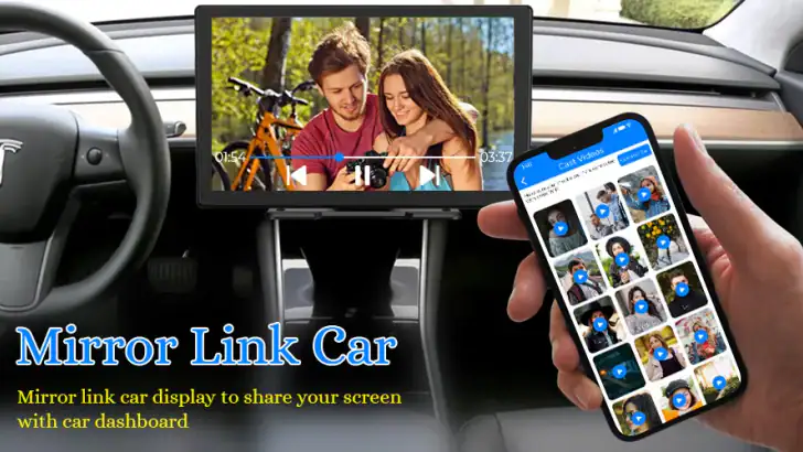 Mirror Link Car Display feature graphic