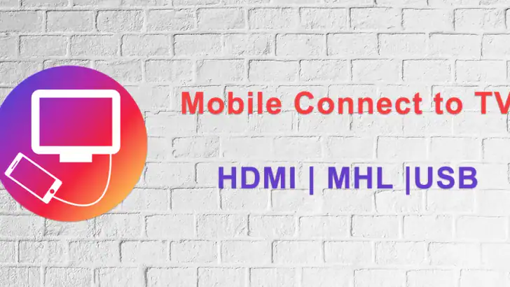 Mobile Connect to TV USB HDMI feature graphic