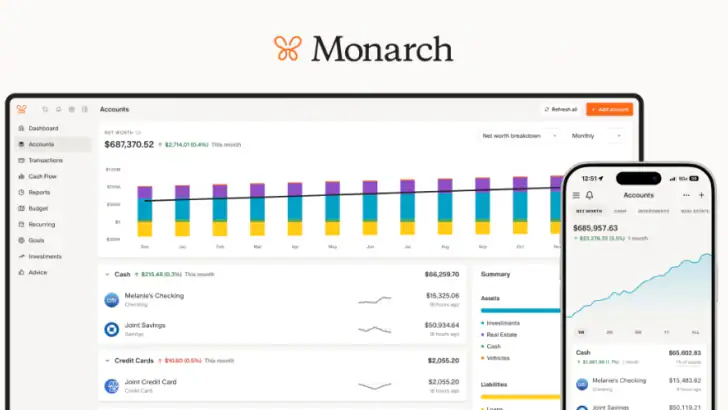 Monarch: Budget & Track Money feature graphic