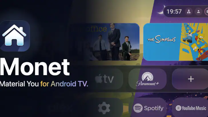 Monet Launcher - Android TV feature graphic