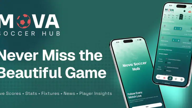 Mova Soccer Hub feature graphic