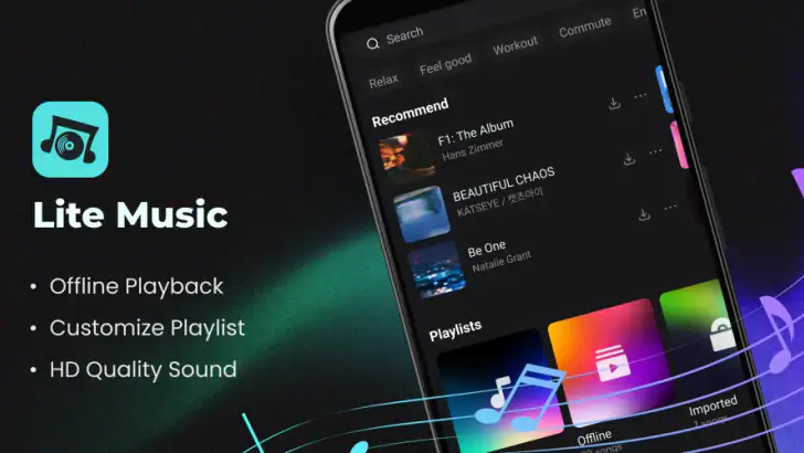 Music Player, Play MP3 feature graphic