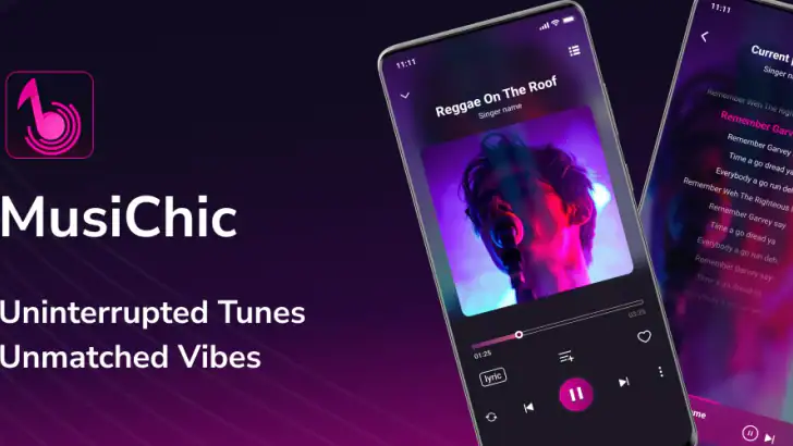 MusiChic-Offline Music Player feature graphic