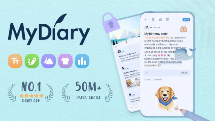 My Diary - Daily Diary Journal feature graphic