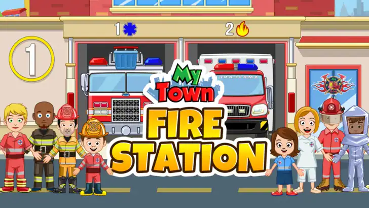 My Town : Fire station Rescue feature graphic