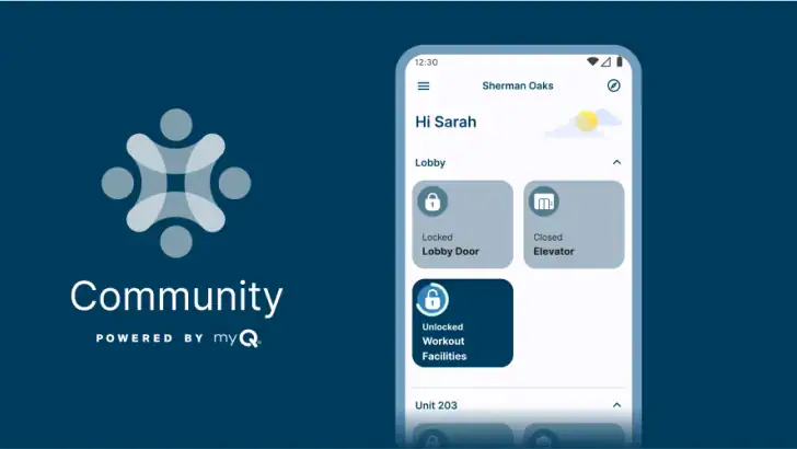 myQ Community feature graphic