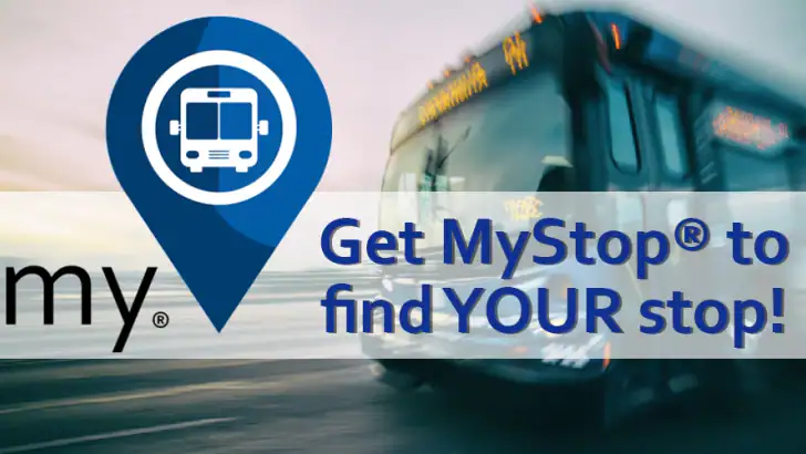 myStop® Mobile feature graphic