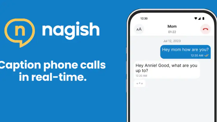 Nagish: Caption Your Calls feature graphic