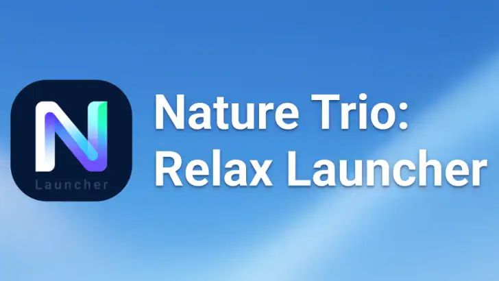 Nature Trio: Relax Launcher feature graphic