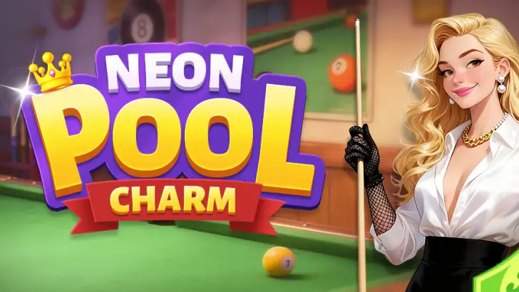 Neon Pool Charm feature graphic