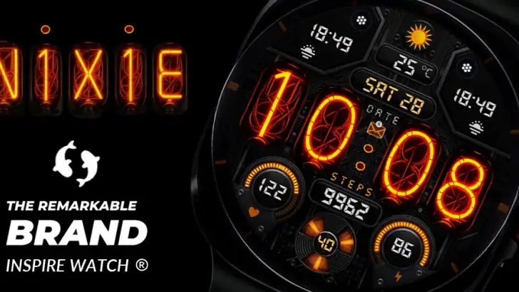Nixie Digital - Wear OS Face feature graphic