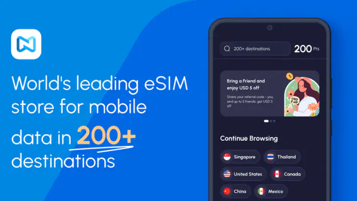 Nomad eSIM: Prepaid Data Plan feature graphic