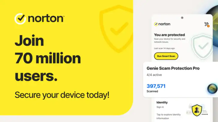 Norton360 Antivirus & Security feature graphic