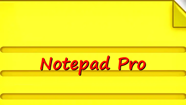 Notepad Pro feature graphic