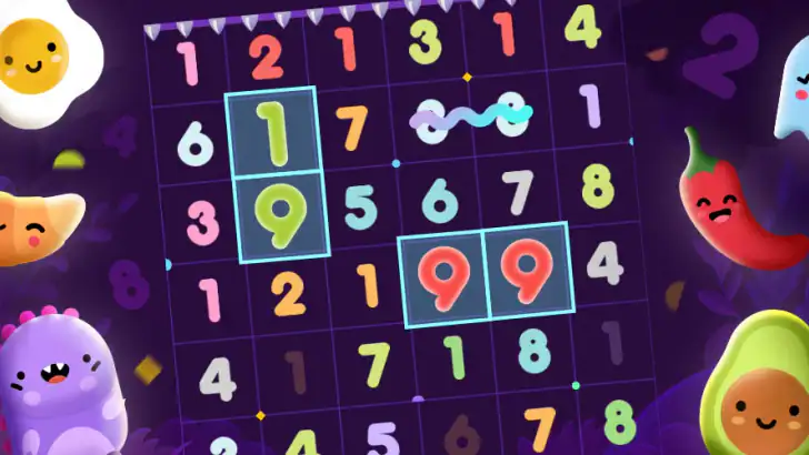 Numberzilla: Number Match Game feature graphic