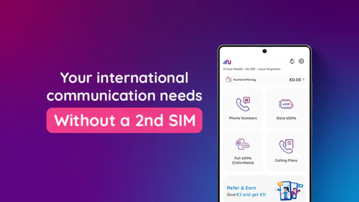 Numero: Number - Data - Call feature graphic