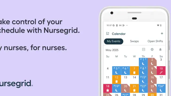 NurseGrid: Nursing Calendar feature graphic