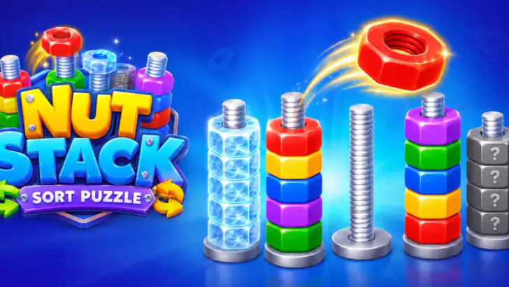 Nut Stack:Sort Puzzle feature graphic