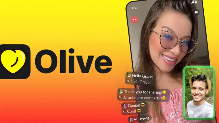 Olive: Live Video Chat App feature graphic