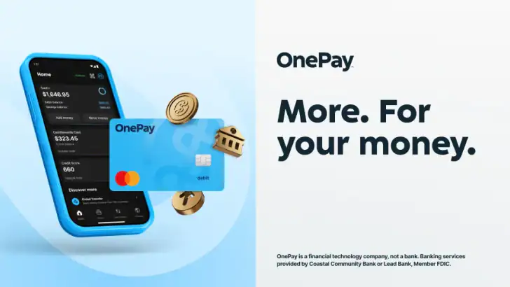 OnePay – Mobile Banking feature graphic