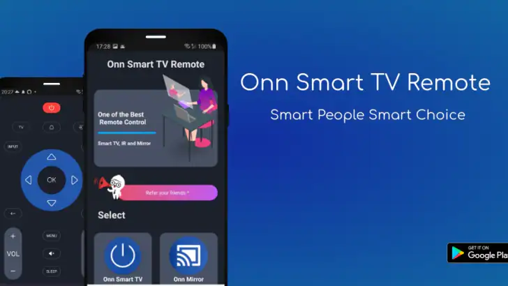 Onn Smart TV Remote feature graphic