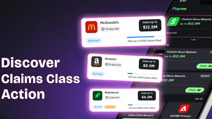 Payme: Class Action Payout feature graphic