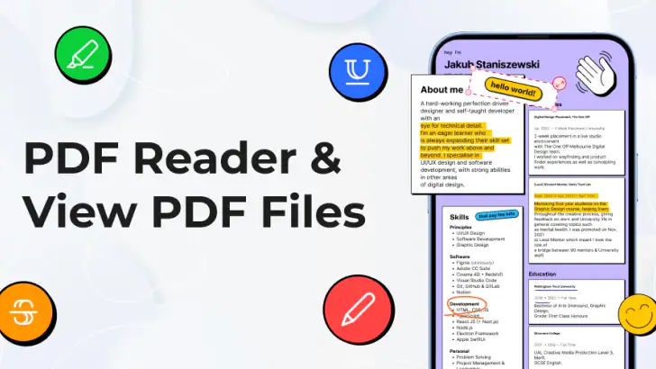 PDF Reader & View PDF Files feature graphic