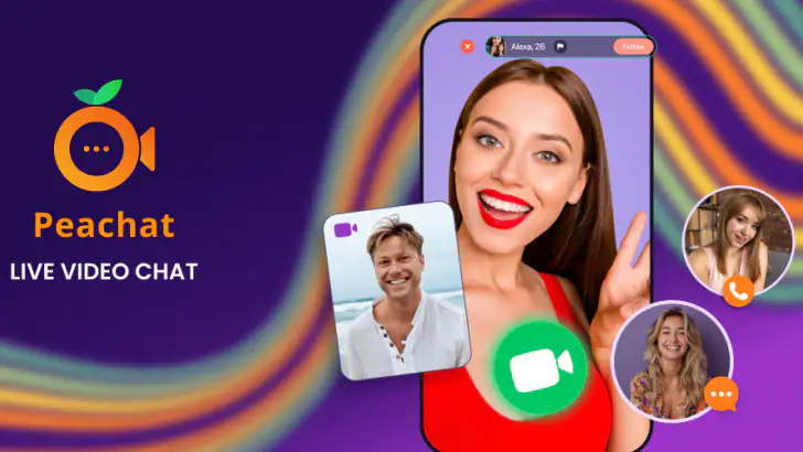 Peachat - Live Video Chat feature graphic