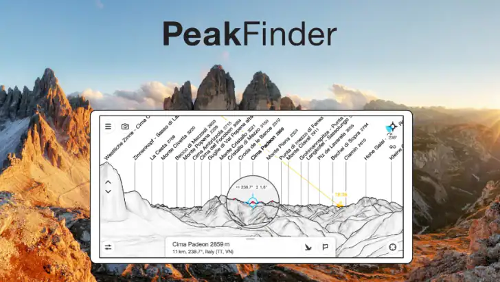 PeakFinder feature graphic