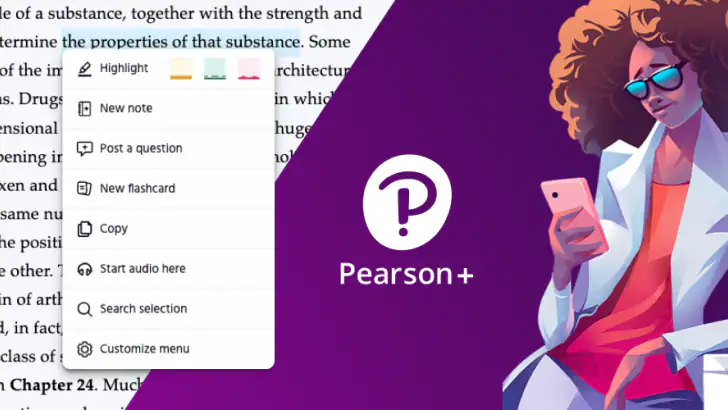 Pearson+ | Study help & eTexts feature graphic
