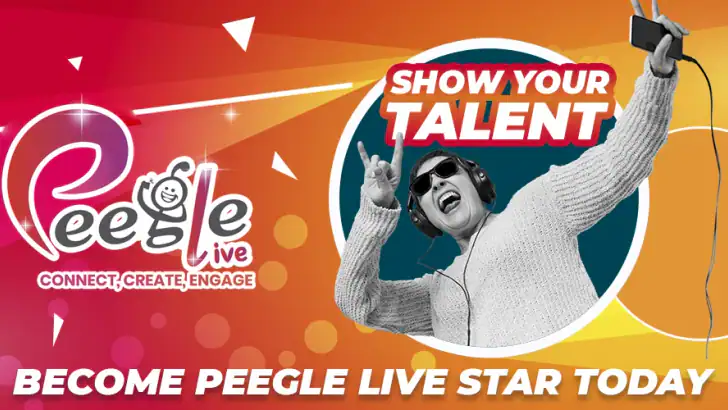 Peegle Live - Live Stream feature graphic
