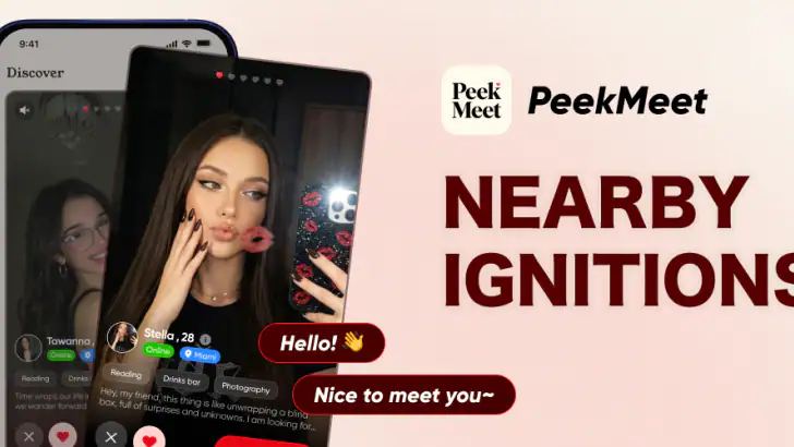 PeekMeet - Local Dating & Chat feature graphic