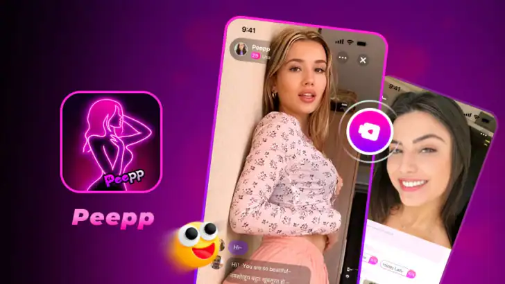 Peepp - Chat, Share and Call feature graphic