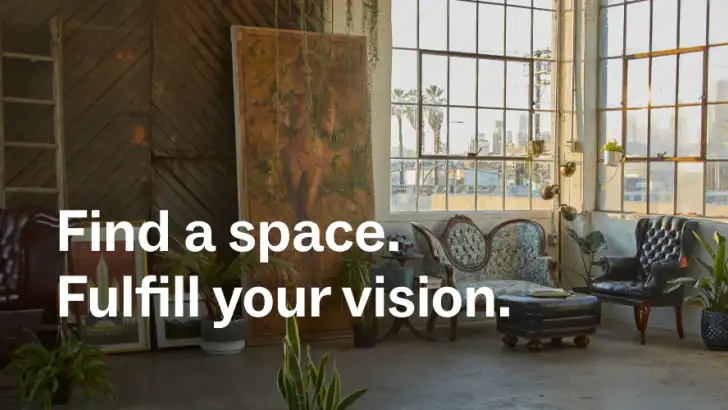Peerspace - Rent Unique Venues feature graphic