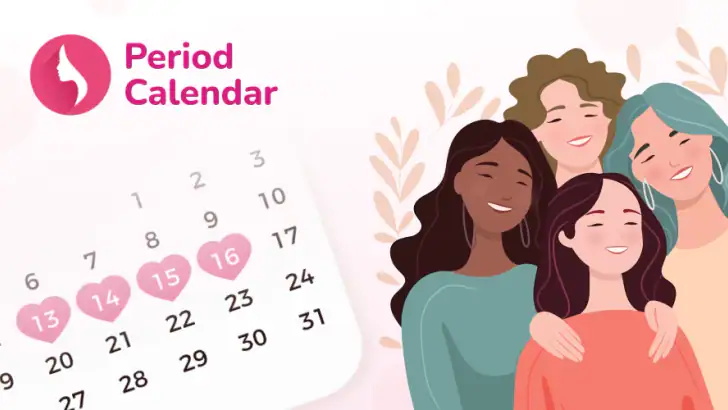 Period Tracker and Calendar feature graphic