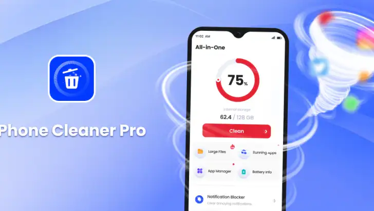 Phone Cleaner Pro feature graphic