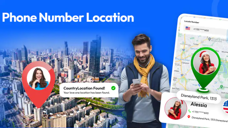 Phone Number Location Tracker feature graphic