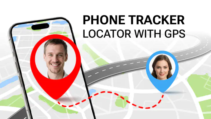 Phone Tracker Locator With GPS feature graphic