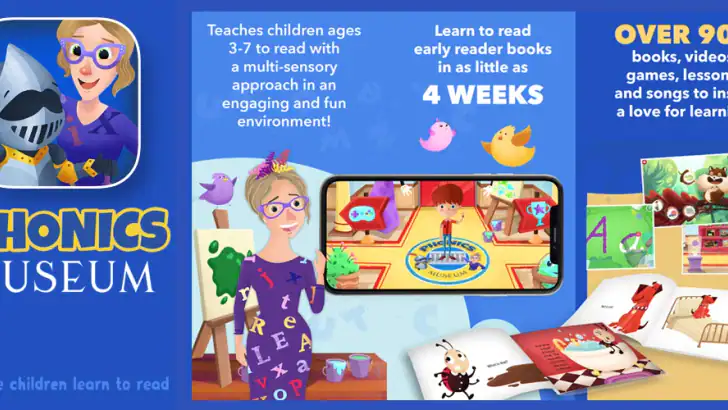 Phonics Museum - Learn to Read feature graphic