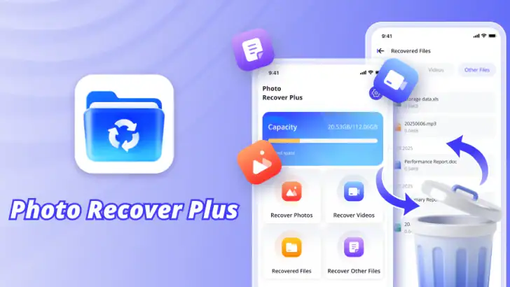 Photo Recover Plus - Restore feature graphic