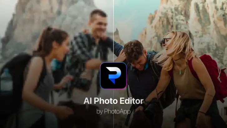 PhotoApp - AI Photo Enhancer feature graphic