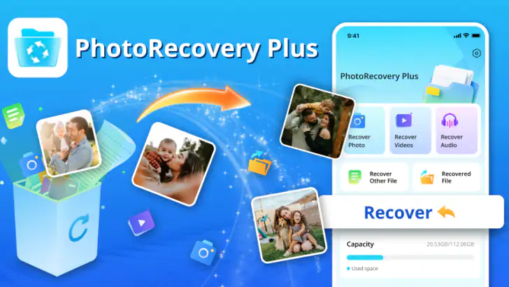 PhotoRecovery Plus feature graphic
