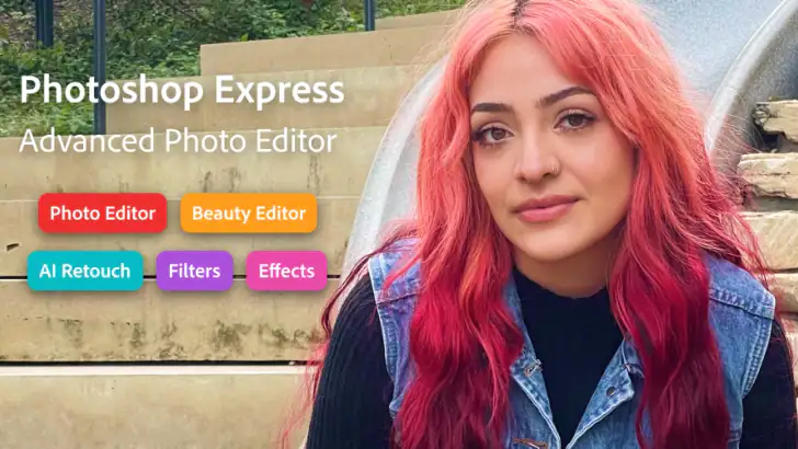 Photoshop Express Photo Editor feature graphic