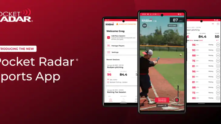 Pocket Radar® Sports feature graphic