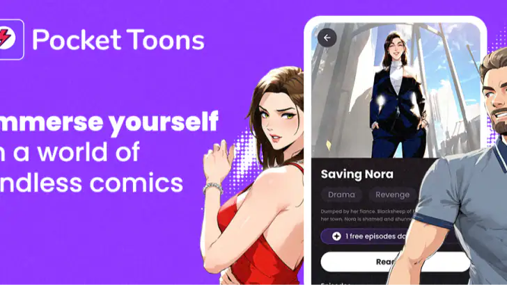 Pocket Toons: Comics & Webtoon feature graphic