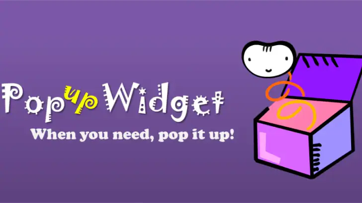 Popup Widget feature graphic