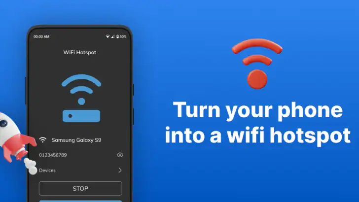 Portable WiFi - Mobile Hotspot feature graphic